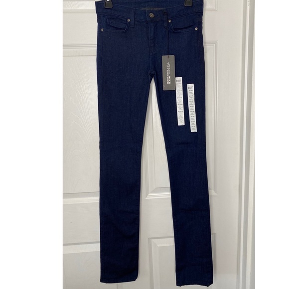 NWT Uniqlo Skinny Fit Straight Jeans SZ 23 - Picture 2 of 5